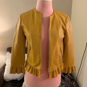 Mustard jacket!